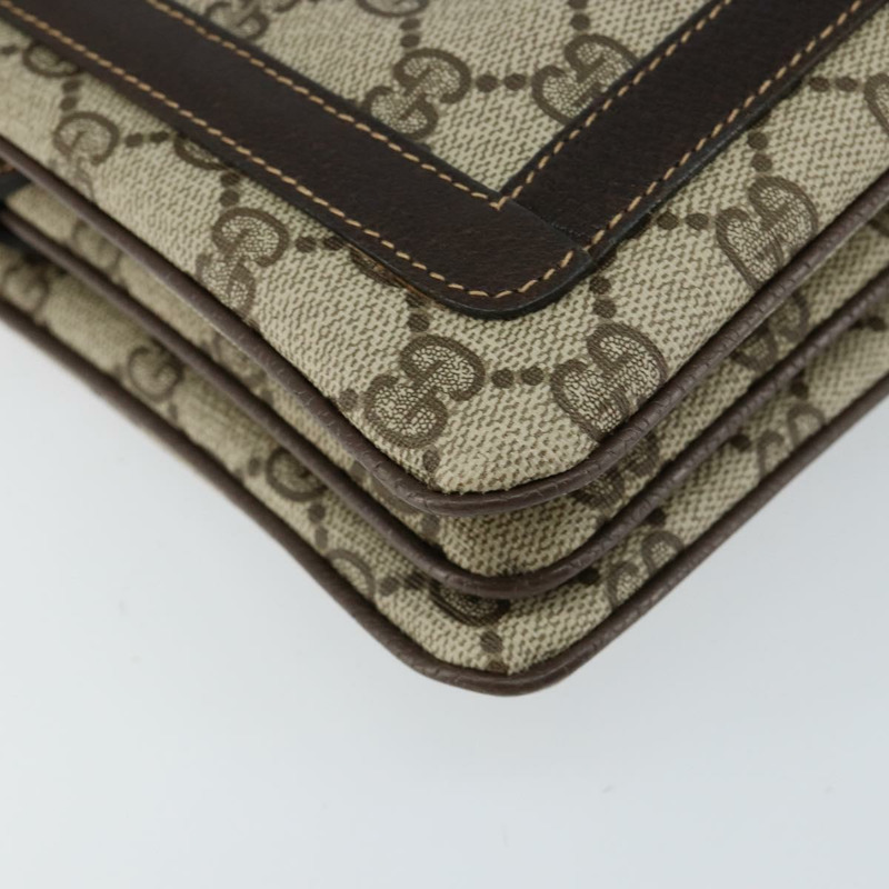 【日本直送】GUCCI GG Supreme Web Sherry Line 手提包 PVC 米色 金色 14 01 4085 正品 151002-15