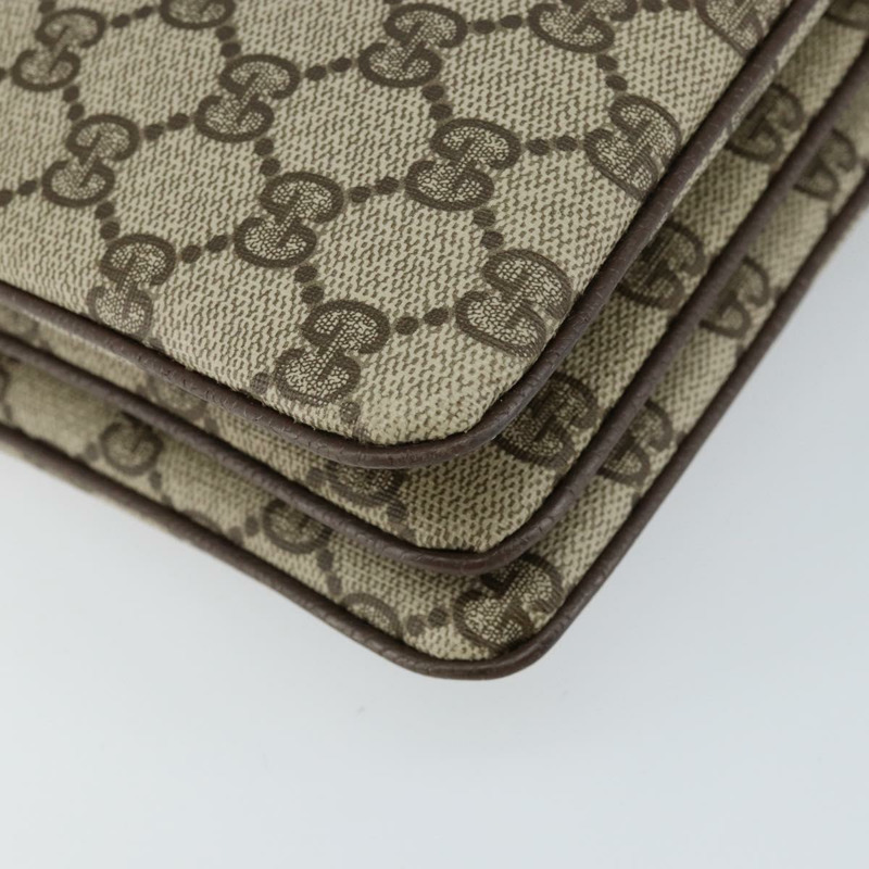 【日本直送】GUCCI GG Supreme Web Sherry Line 手提包 PVC 米色 金色 14 01 4085 正品 151002-17