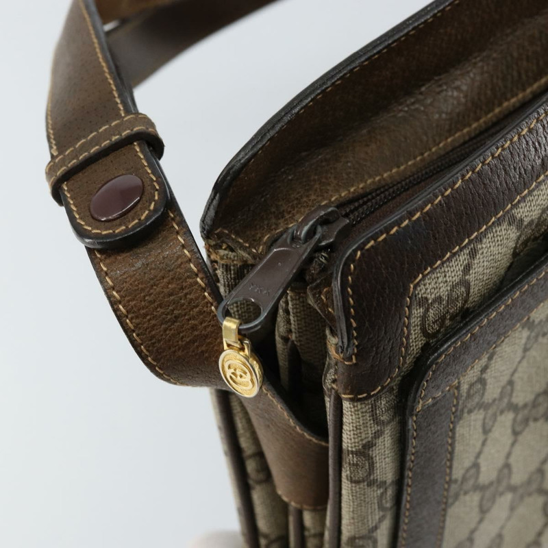 【日本直送】GUCCI GG Supreme Web Sherry Line 手提包 PVC 米色 金色 14 01 4085 正品 151002-19