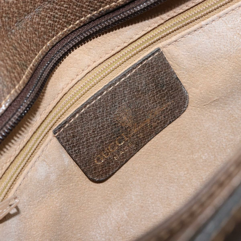 【日本直送】GUCCI GG Supreme Web Sherry Line 手提包 PVC 米色 金色 14 01 4085 正品 151002-20