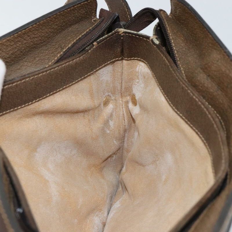 【日本直送】GUCCI GG Supreme Web Sherry Line 手提包 PVC 米色 金色 14 01 4085 正品 151002-21