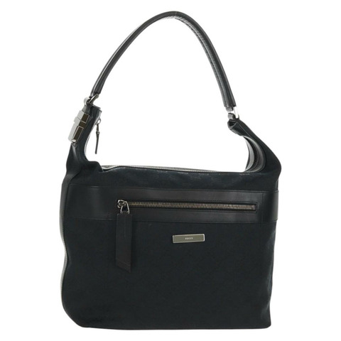 GUCCI GG帆布肩背包 黑色 001 4298 正品 150737V