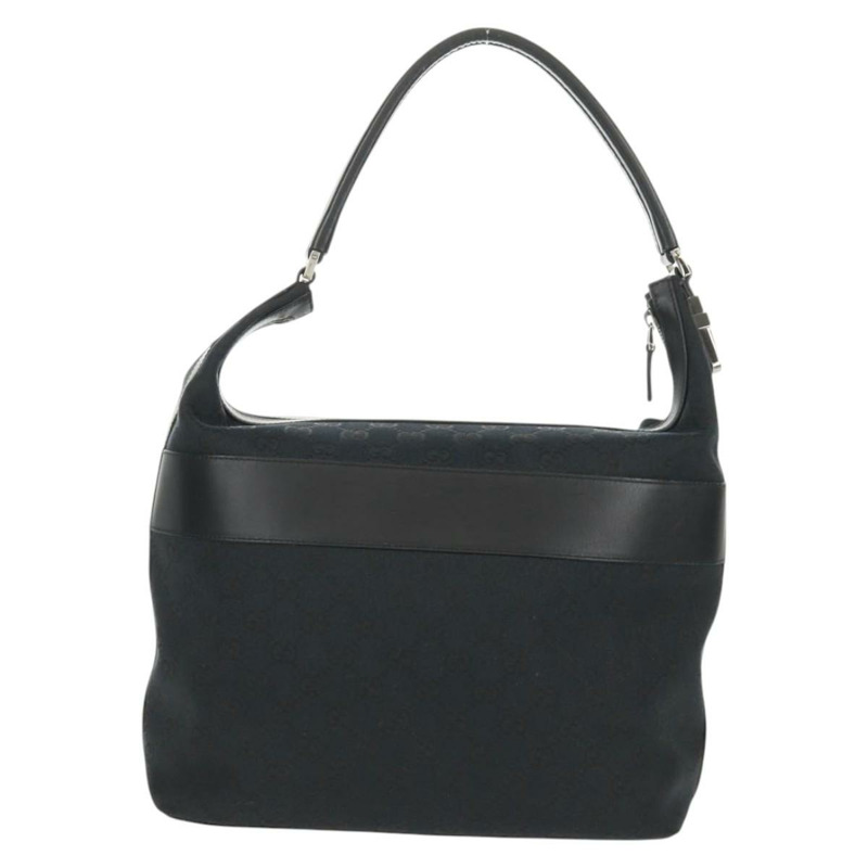 【日本直送】GUCCI GG帆布肩背包 黑色 001 4298 正品 150737V-1