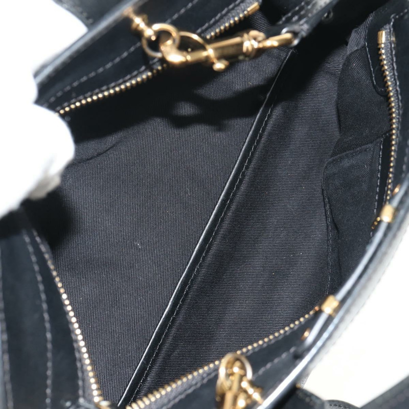 【日本直送】Chloe Alice 手提包 皮革 兩用 黑色 金色 正品 BA7550-10