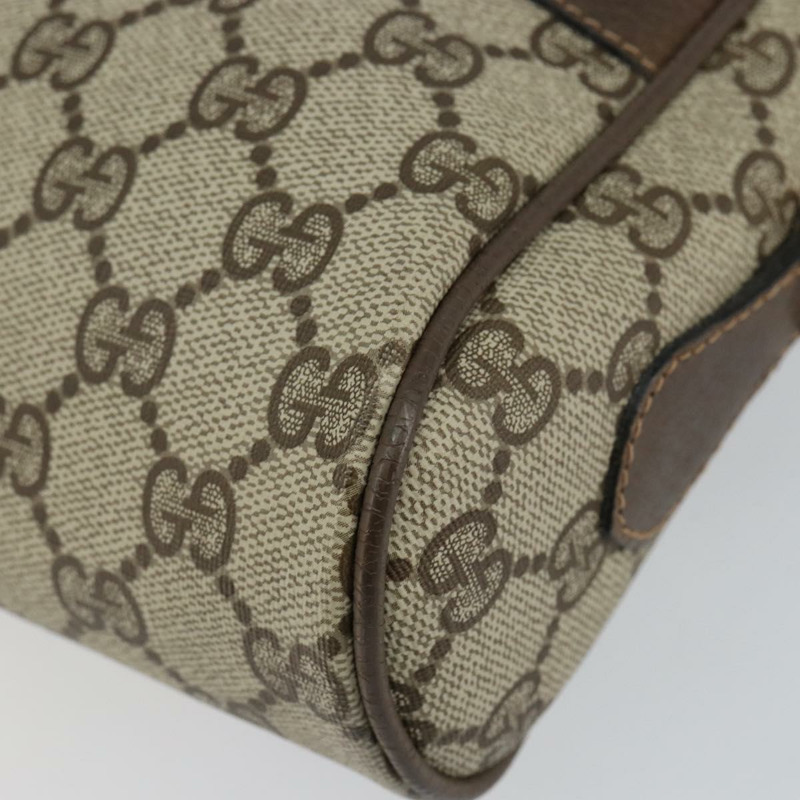 【日本直送】GUCCI GG Supreme Web Sherry Line 手提包 PVC 米色 金色 32 02 004 正品 ep11899-13