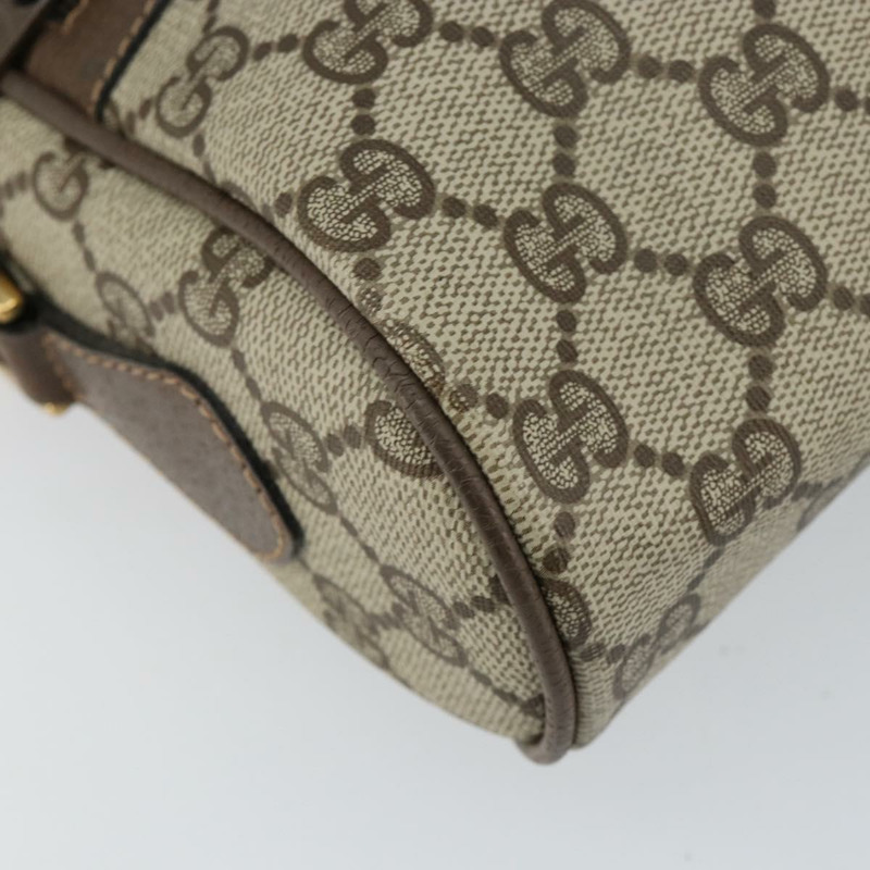 【日本直送】GUCCI GG Supreme Web Sherry Line 手提包 PVC 米色 金色 32 02 004 正品 ep11899-14