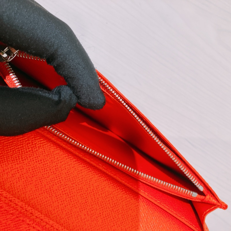 TK1878 Louis Vuitton 路易威登橙色長夾M32839 Portofoile Braza Amble Long Wallet Taiga Skin-13