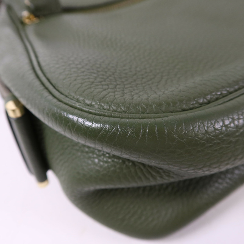 HERMES Clemence皮革Bourlingue金扣肩背袋-14