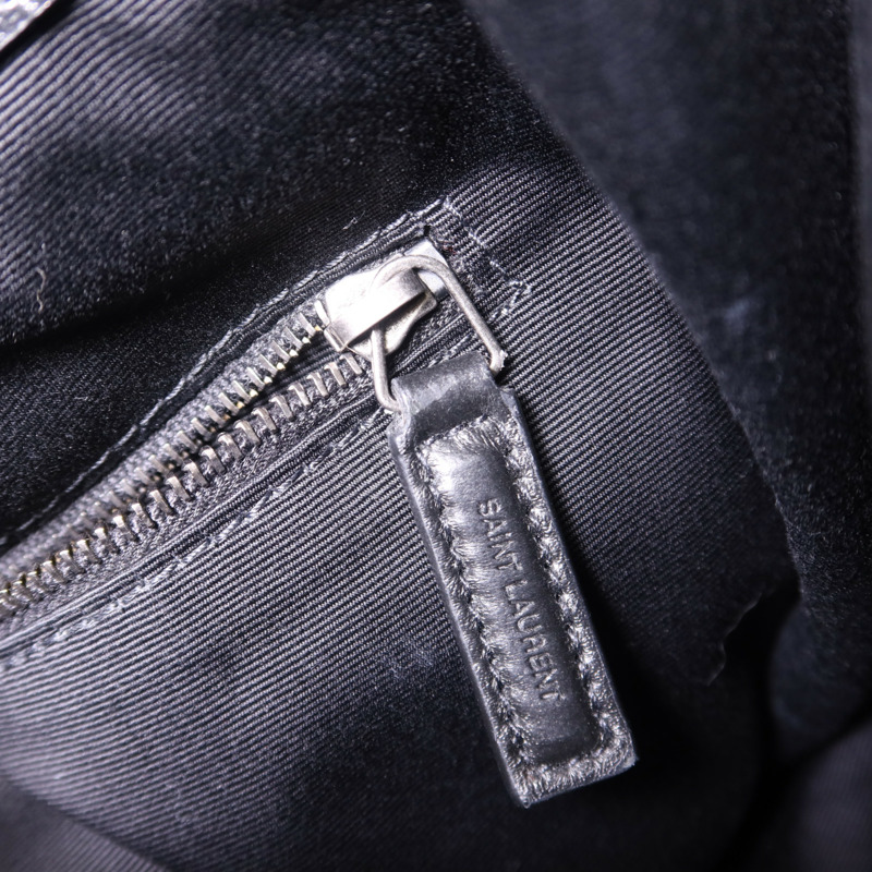 YVES SAINT LAURENT 牛皮皮革Niki Medium Tote Bag銀扣鏈帶肩背袋-8