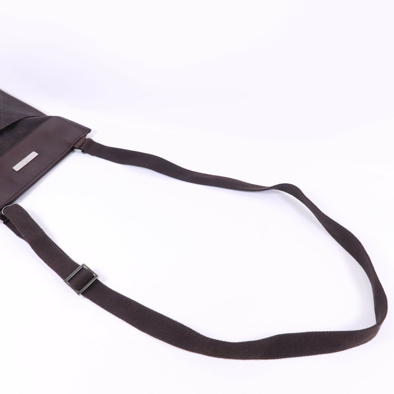 GUCCI 帆布Shoulder Bag銀扣肩背袋-4