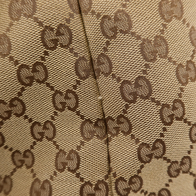 GUCCI 帆布Tote Bag銀扣肩背袋-15