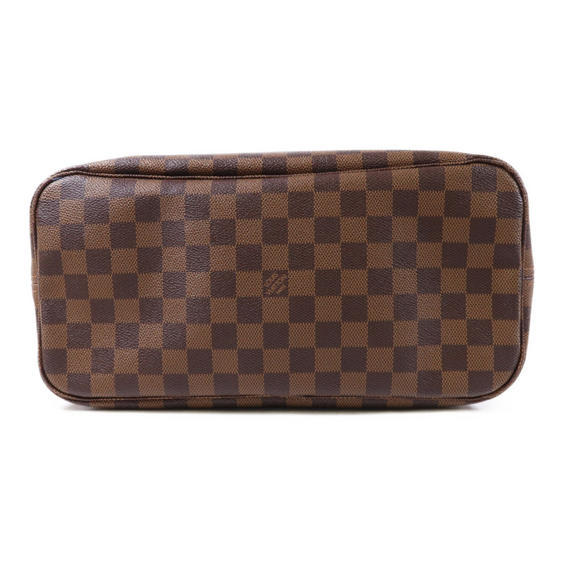 LOUIS VUITTON Damier Neverfull MM金扣手挽袋/肩背袋-3