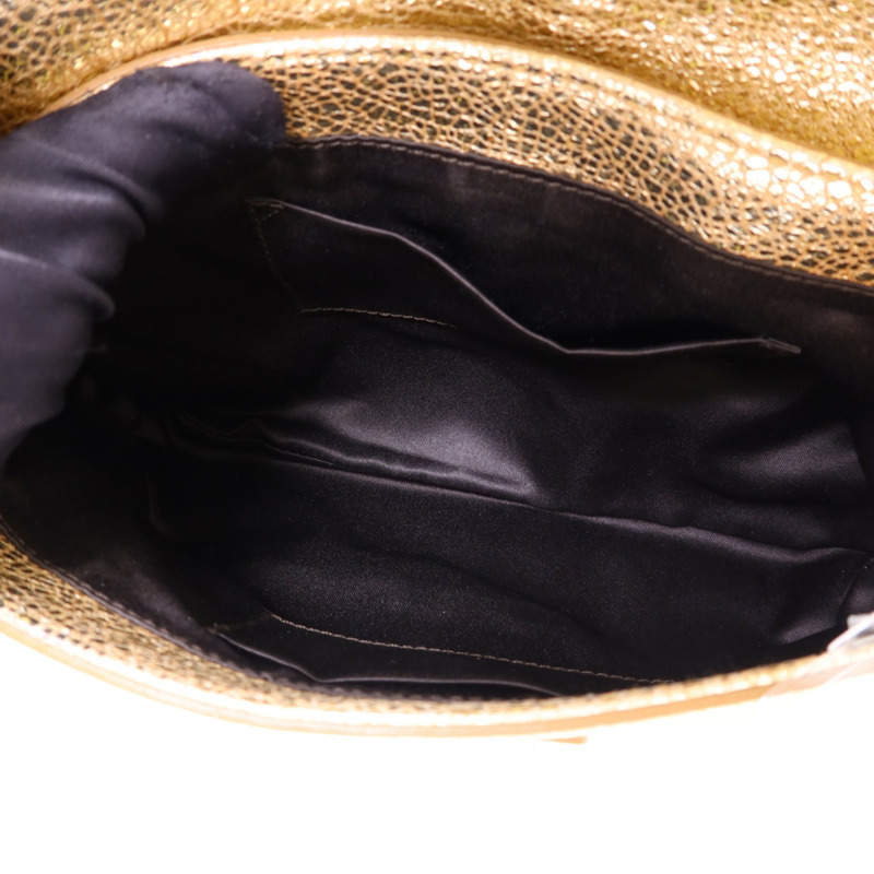 YVES SAINT LAURENT 牛皮皮革Chain Shoulder Bag金扣鏈帶肩背袋-5