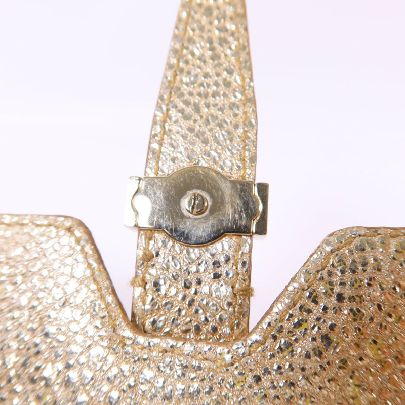 YVES SAINT LAURENT 牛皮皮革Chain Shoulder Bag金扣鏈帶肩背袋-9