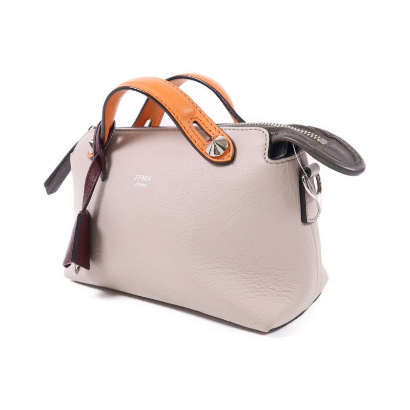 FENDI 牛皮皮革By The Way Mini銀扣手挽肩背兩用袋-2