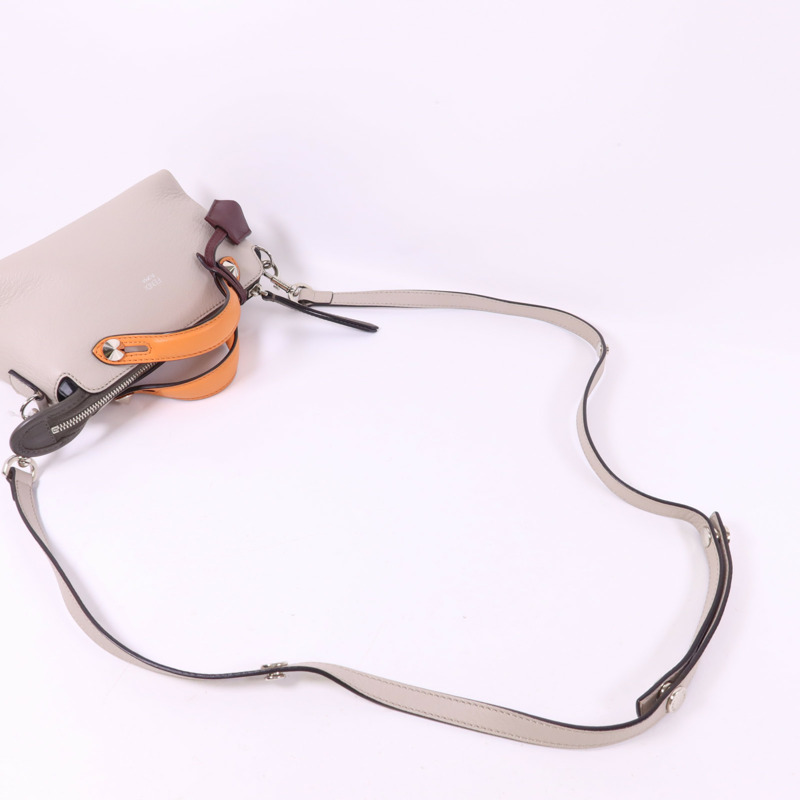 FENDI 牛皮皮革By The Way Mini銀扣手挽肩背兩用袋-4