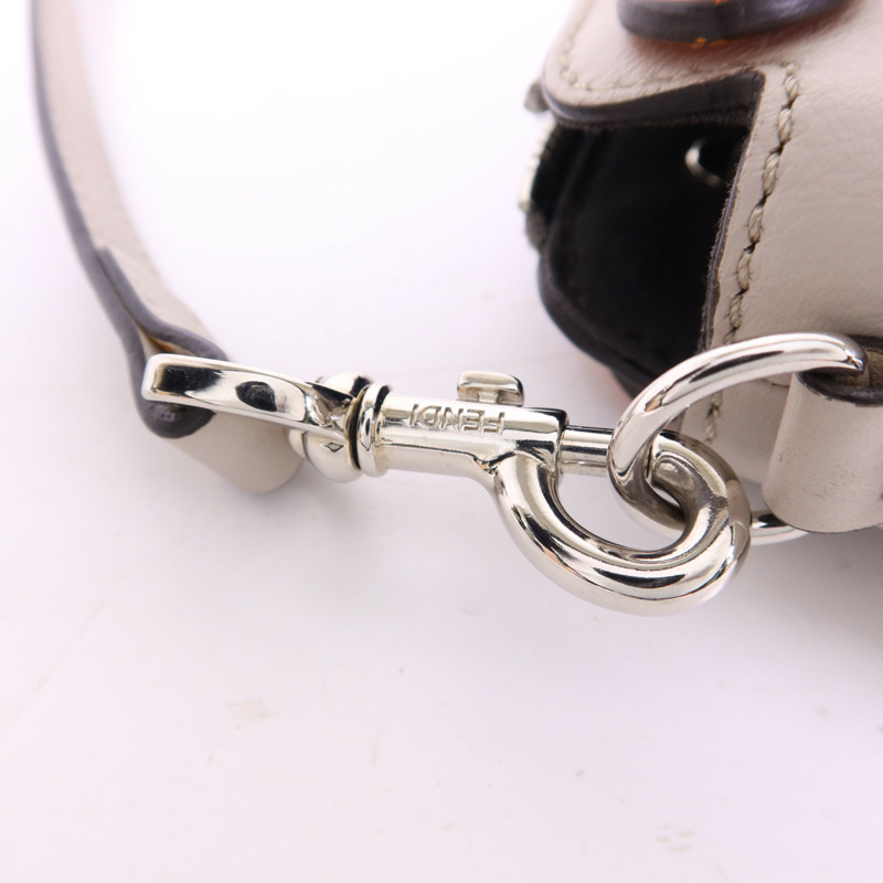 FENDI 牛皮皮革By The Way Mini銀扣手挽肩背兩用袋-9