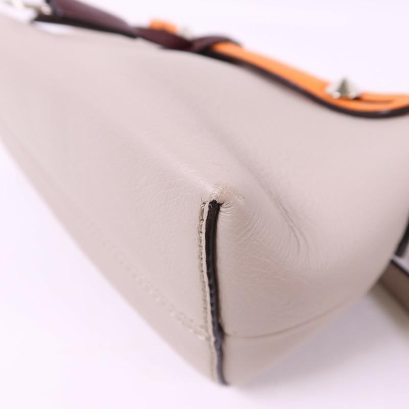 FENDI 牛皮皮革By The Way Mini銀扣手挽肩背兩用袋-12