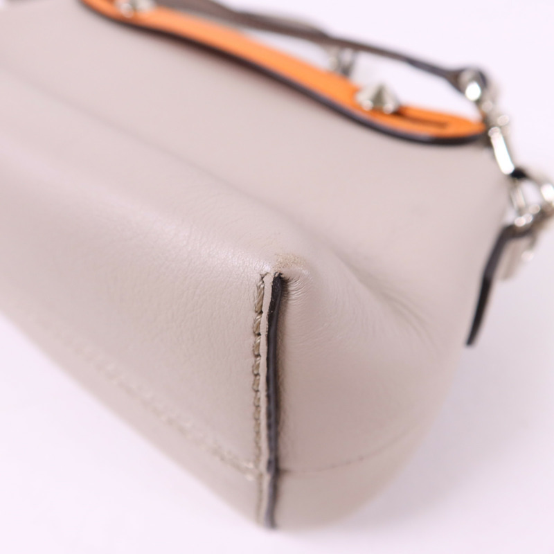 FENDI 牛皮皮革By The Way Mini銀扣手挽肩背兩用袋-14