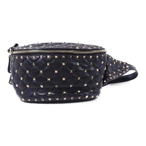 Valentino 牛皮皮革Waist Bag金扣腰包