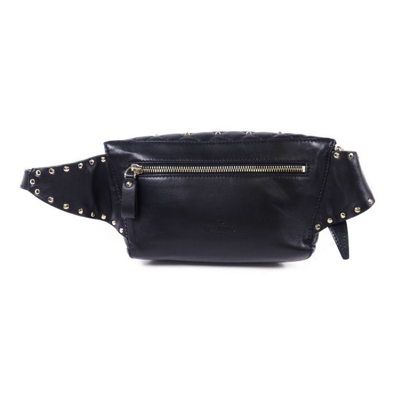 Valentino 牛皮皮革Waist Bag金扣腰包-1