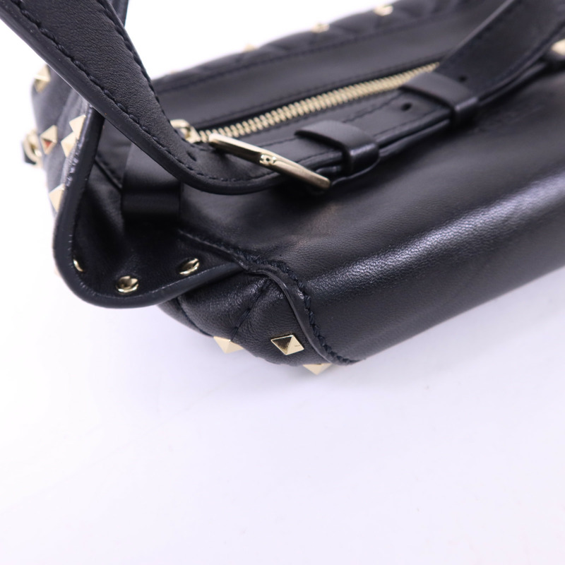 Valentino 牛皮皮革Waist Bag金扣腰包-12