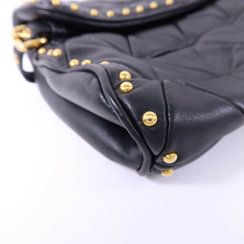 Miu Miu 牛皮皮革Clutch Bag金扣手拿包-12