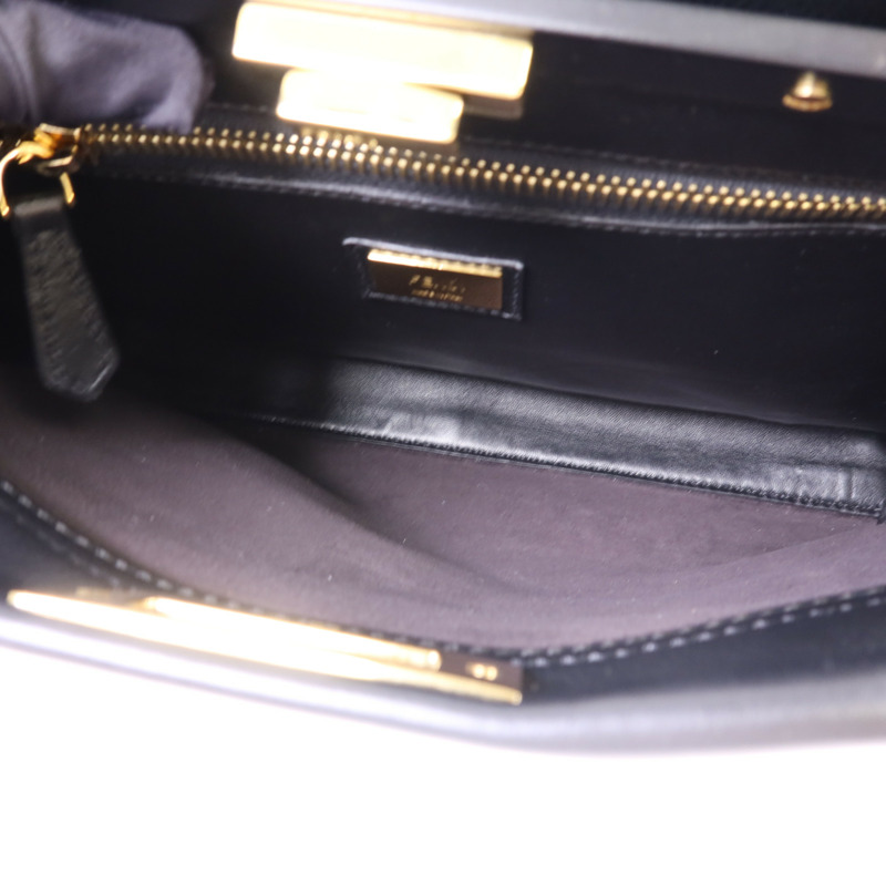 FENDI 牛皮皮革Peekaboo金扣手挽肩背兩用袋-6