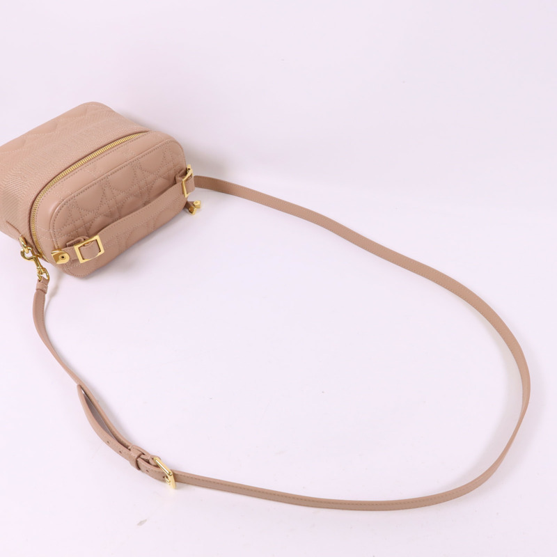 Dior 牛皮皮革Travel Vanity Case金扣手挽肩背兩用袋-4