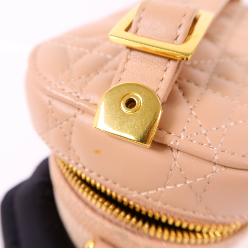 Dior 牛皮皮革Travel Vanity Case金扣手挽肩背兩用袋-8