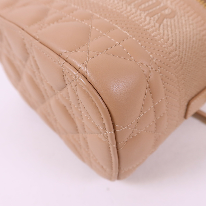 Dior 牛皮皮革Travel Vanity Case金扣手挽肩背兩用袋-11