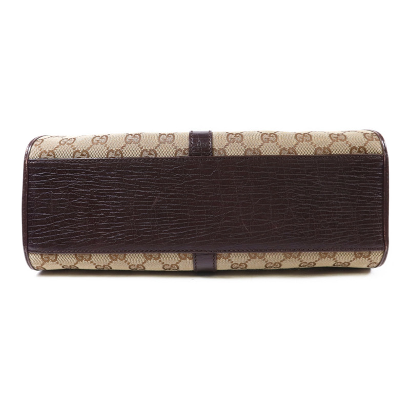 GUCCI 帆布Jackie銀扣肩背袋-3