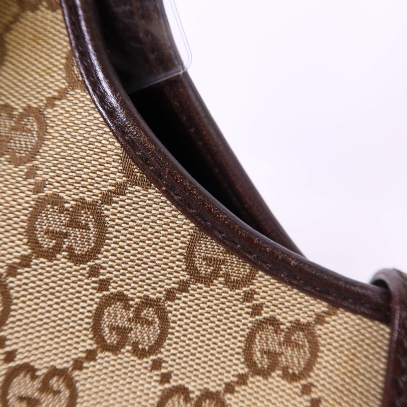 GUCCI 帆布Jackie銀扣肩背袋-19