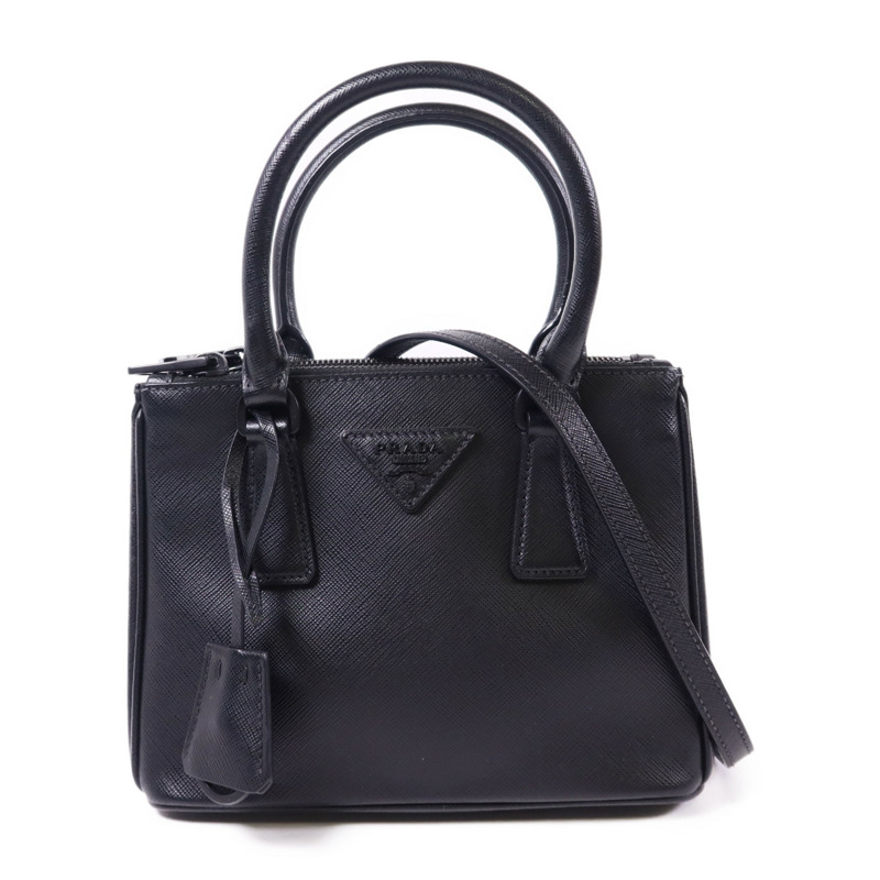 PRADA Saffiano皮革Galleria Nano手挽肩背兩用袋-0