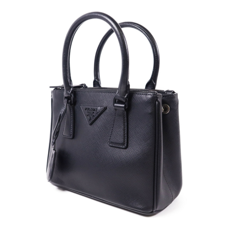 PRADA Saffiano皮革Galleria Nano手挽肩背兩用袋-2