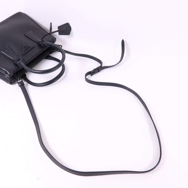 PRADA Saffiano皮革Galleria Nano手挽肩背兩用袋-4