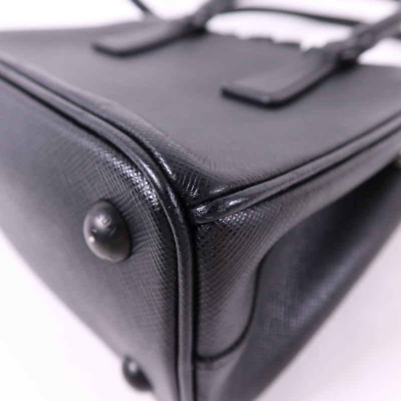 PRADA Saffiano皮革Galleria Nano手挽肩背兩用袋-14