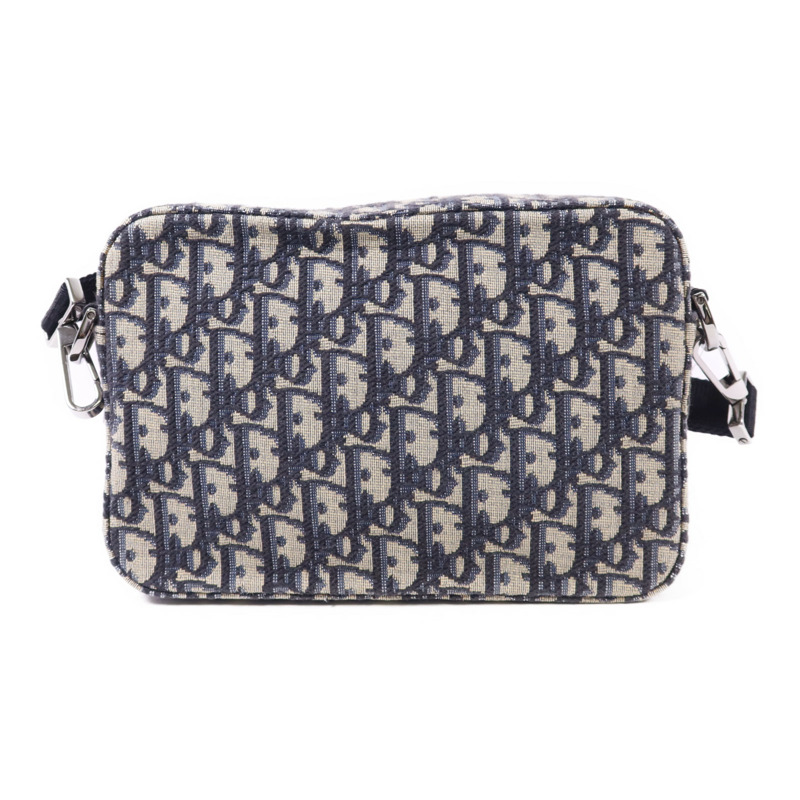 Dior 帆布Safari Messenger Oblique銀扣肩背袋-1