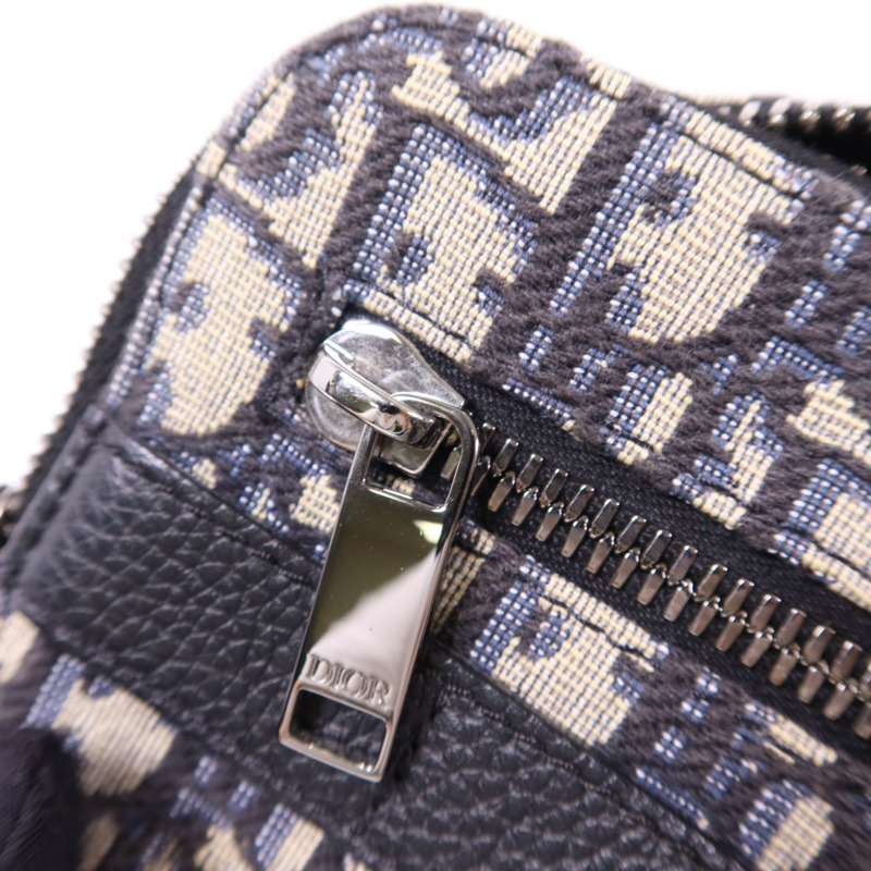 Dior 帆布Safari Messenger Oblique銀扣肩背袋-8