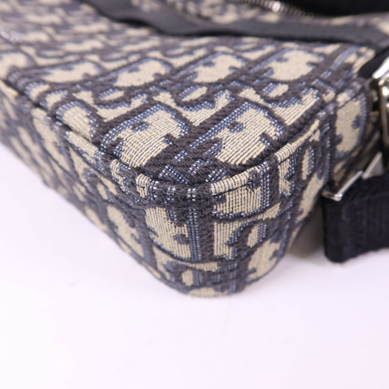 Dior 帆布Safari Messenger Oblique銀扣肩背袋-12