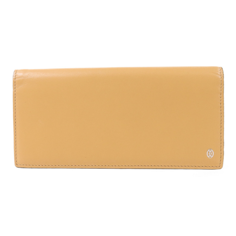 CARTIER 牛皮皮革Bifold Wallet銀扣長錢包-0