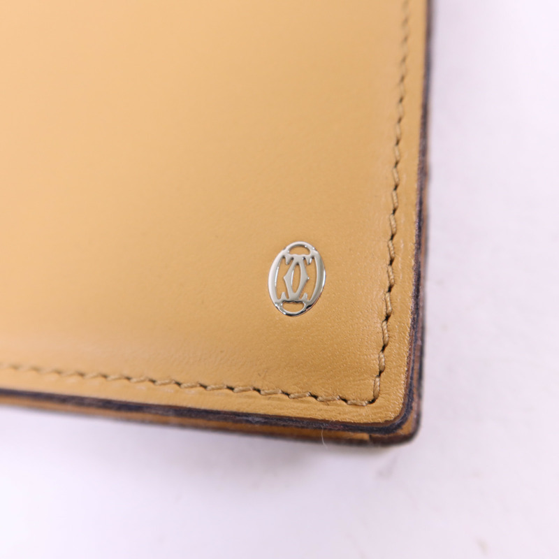 CARTIER 牛皮皮革Bifold Wallet銀扣長錢包-8