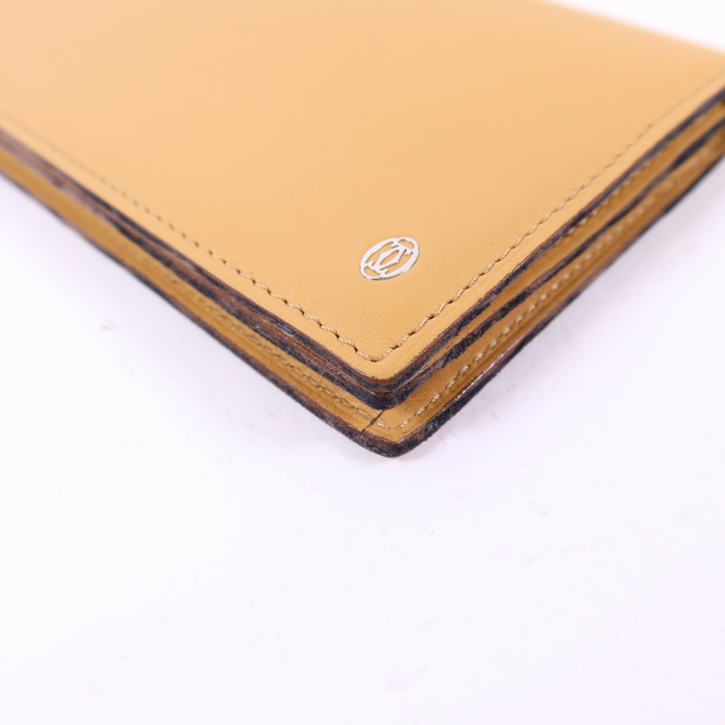 CARTIER 牛皮皮革Bifold Wallet銀扣長錢包-9