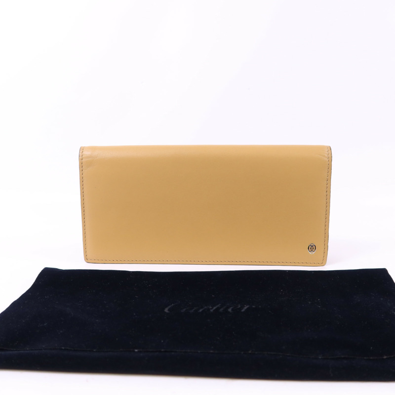 CARTIER 牛皮皮革Bifold Wallet銀扣長錢包-17