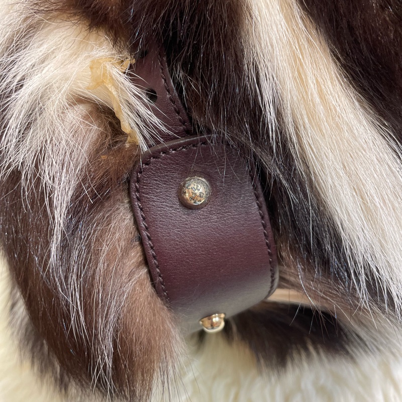 Gucci 雙帶狐狸毛Tote Bag-2