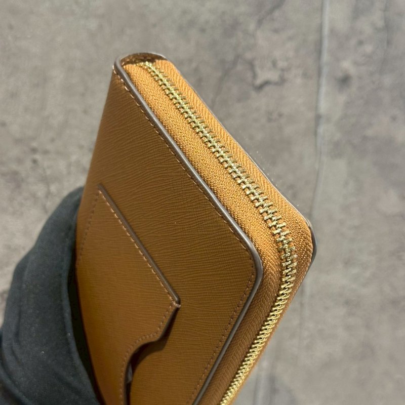 💎Han's house精品服飾💎TORY BURCH EmersonTB logo防刮牛皮手拿式拉鍊長夾-3