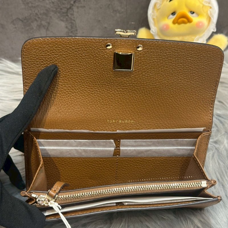 💎Han's house精品服飾💎Tory burch Britten信封鈕扣 長夾-5