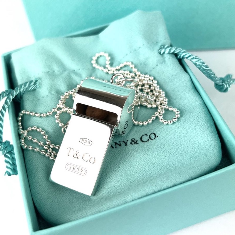 Tiffany & Co 純銀 哨子 項鏈 頸鏈-0