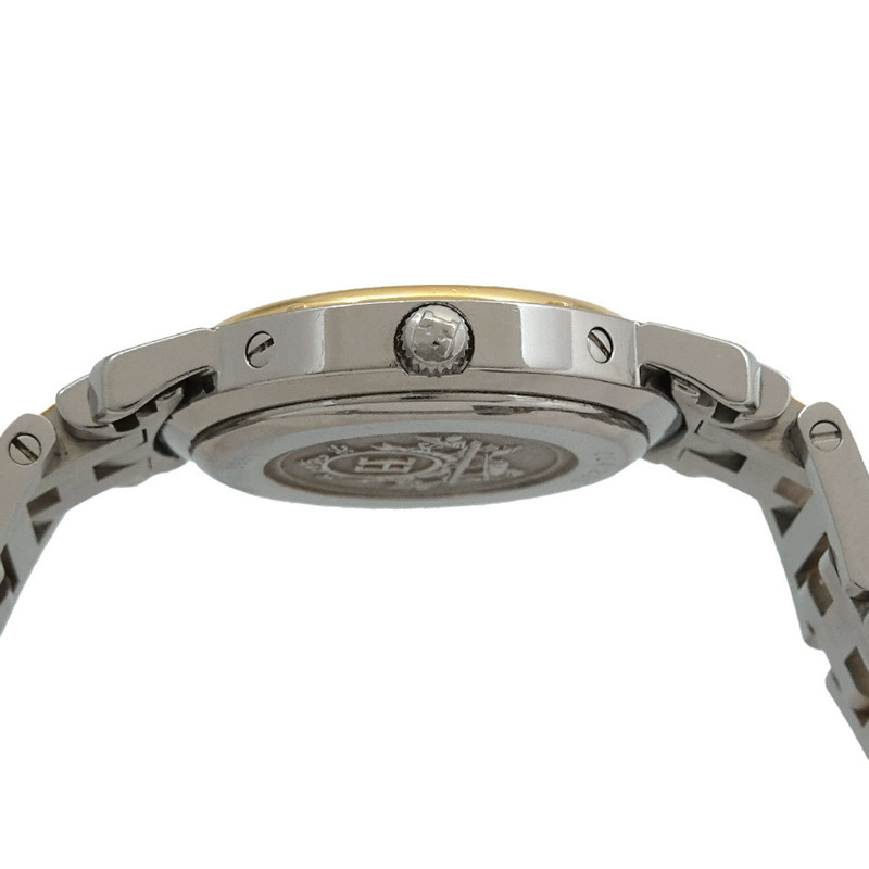 愛馬仕 Clipper CL4 220 女士象牙色石英腕錶，附日期顯示，雙色錶盤-4