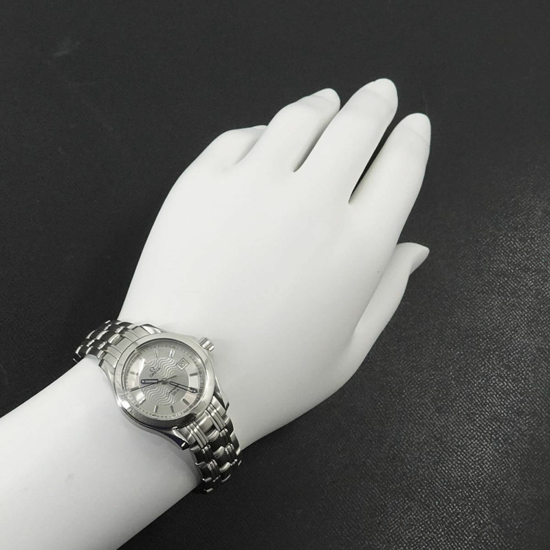 歐米茄海馬系列120 2571 31 女士腕錶，附日期顯示，銀色石英機芯-2